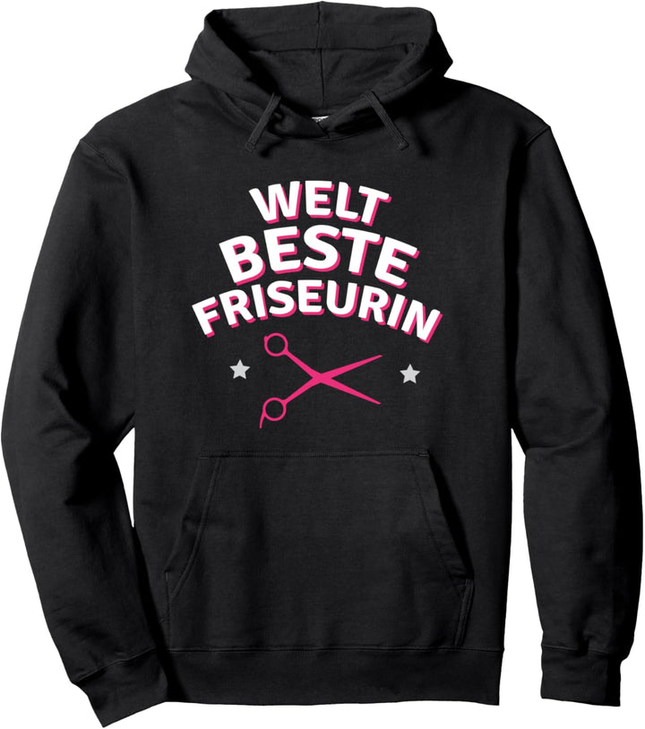 Frisörin Geschenk-Idee für den Friseur-Salon I Sprüche Pullover Hoodie