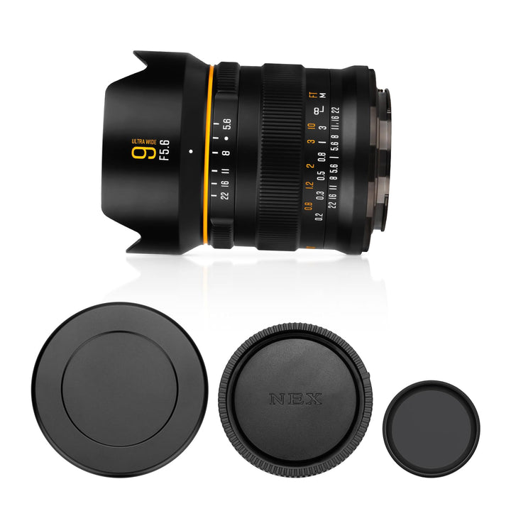 Brightin Star 9 mm F5.6 Full FrameUltra Weitwinkel Manuelles Prime-Objektiv, passend für Canon RF-Mo
