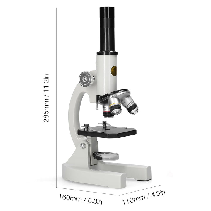ACAGALA 64X-2400X Monokulares optisches Mikroskop Grundschule Kinder Wissenschaft Experimentelle Bio