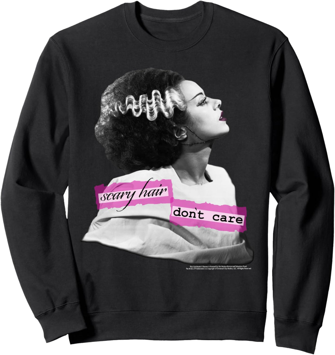 Universal Monsters Bride Of Frankenstein Scary Hair Sweatshirt