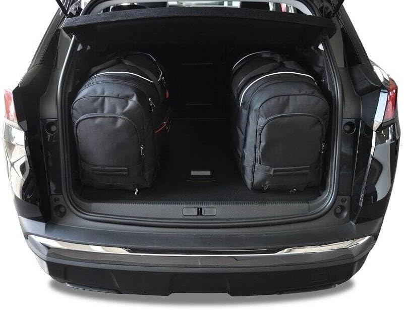 KJUST Dedizierte Reisetaschen 4 stk kompatibel mit PEUGEOT 3008 II (P84E) 2016+