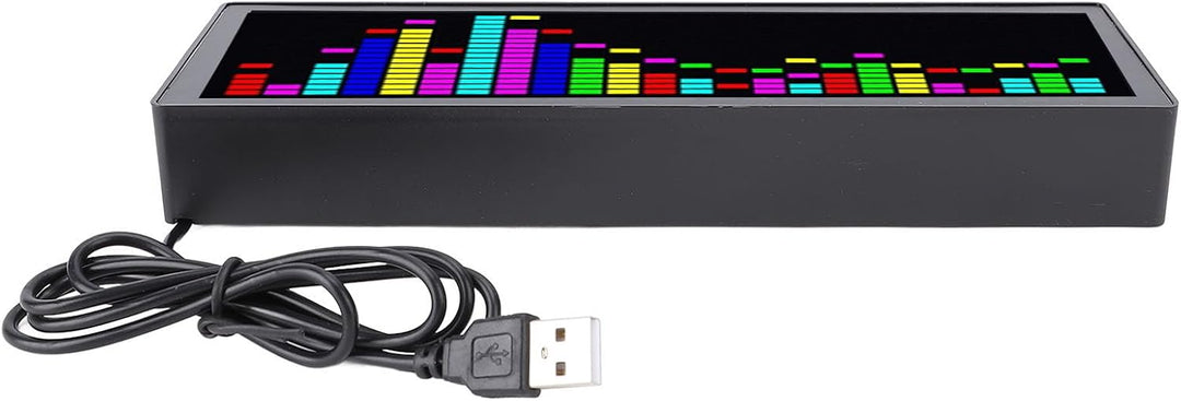 Buntes LED -Musikspektrum -Display, Audiospektrumanalysator, Rhythm Light Level Voice Sensor Clock,