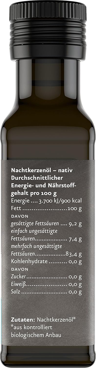 Ölmühle Solling Nachtkerzenöl 100% rein - nativ - kaltgepresst BIO, 100 ml