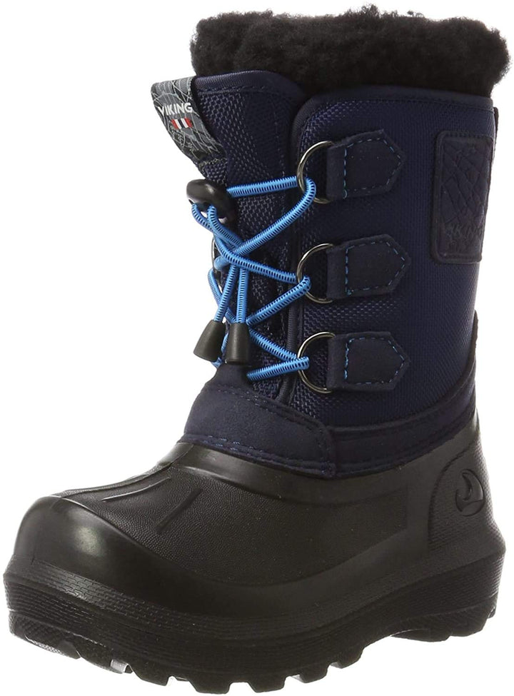 Viking Unisex Kinder Istind Schneestiefel, Mid Blue Black