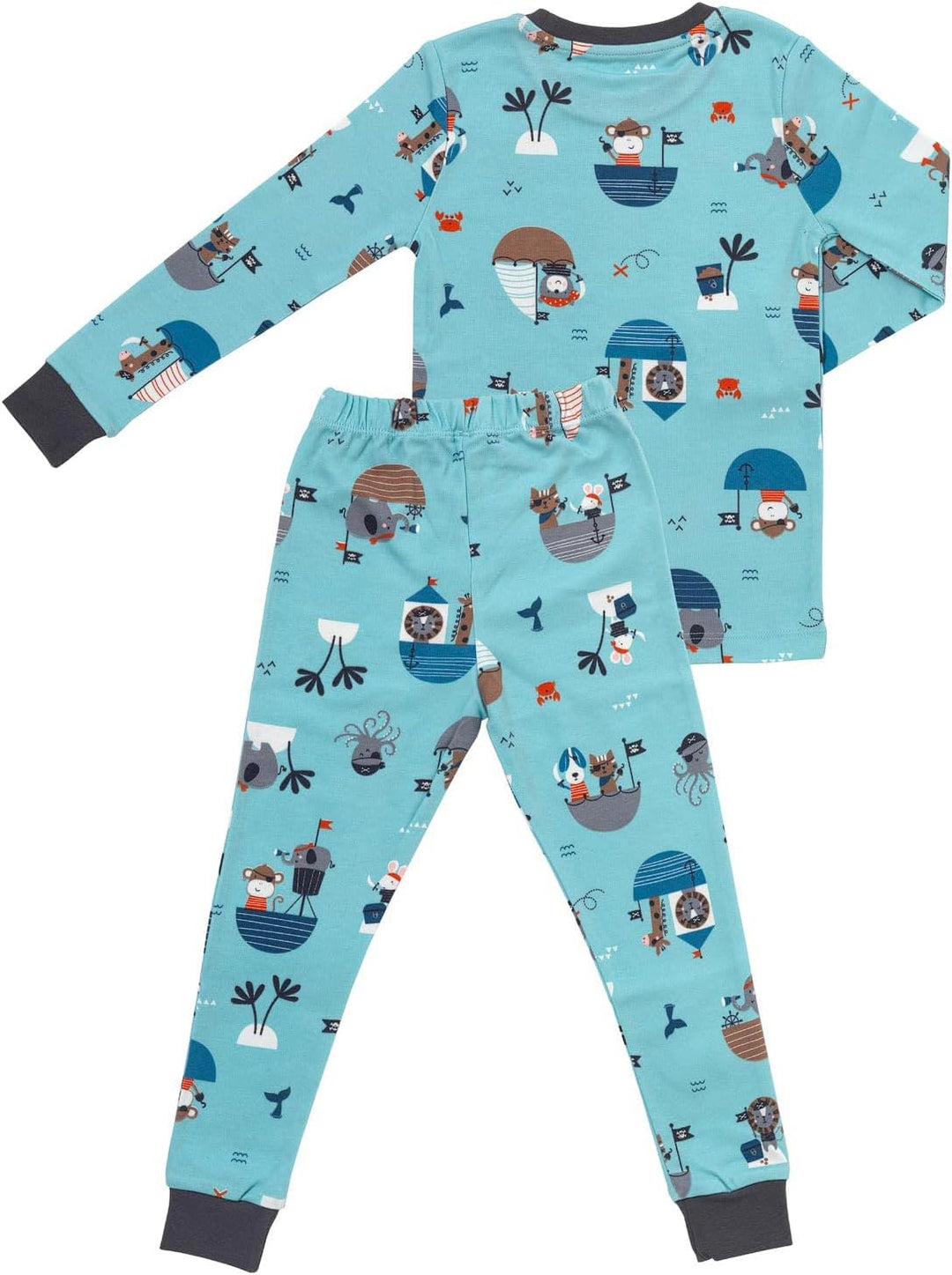 schlummersack Kinder Schlafanzug/Pyjama aus 100% Bio Baumwolle 98 Pirat, 98 Pirat