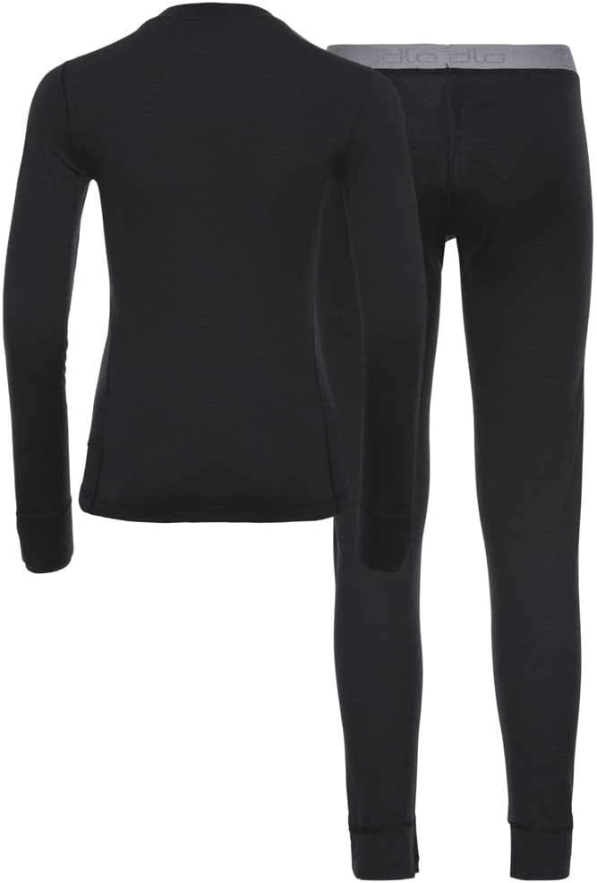 Odlo Unisex 100% Merino 200 Gramm_195741 Funktionsunterwäsche Set (1er Pack) L Black - Black, L Blac