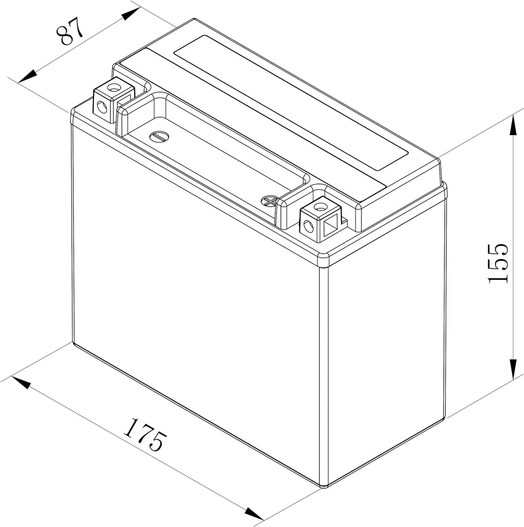 BOSCH Motorradbatterie YTX20L-BS 18Ah 250A Gel Technologie zyklenfeste Starterbatterie, lagerfähig,