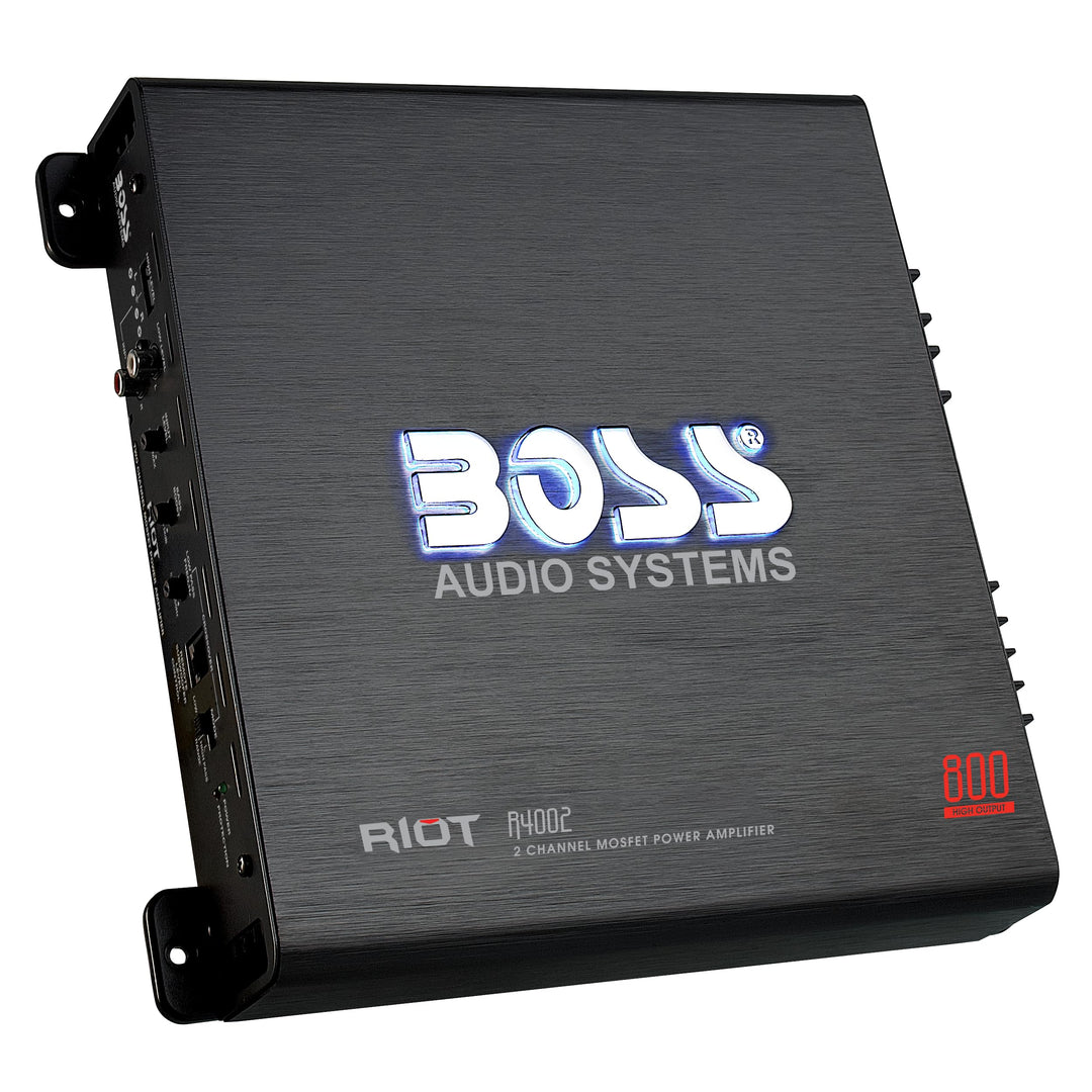 BOSS Audio Systems R4002 Subwoofer schwarz 800 W, 2 Kanäle, 800 W, 2 Kanäle