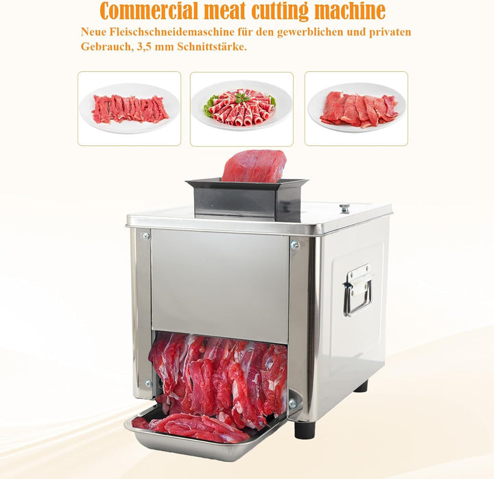 850W Fleischschneidemaschine Kommerzielle Fleisch Schneidemaschine Aus Edelstahl Allesschneider Elek