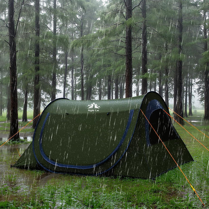 Night Cat Pop Up Zelt 2 Person: Wasserdicht Camping Zelt Atmungsaktiv Einfache Einstellung im Park u