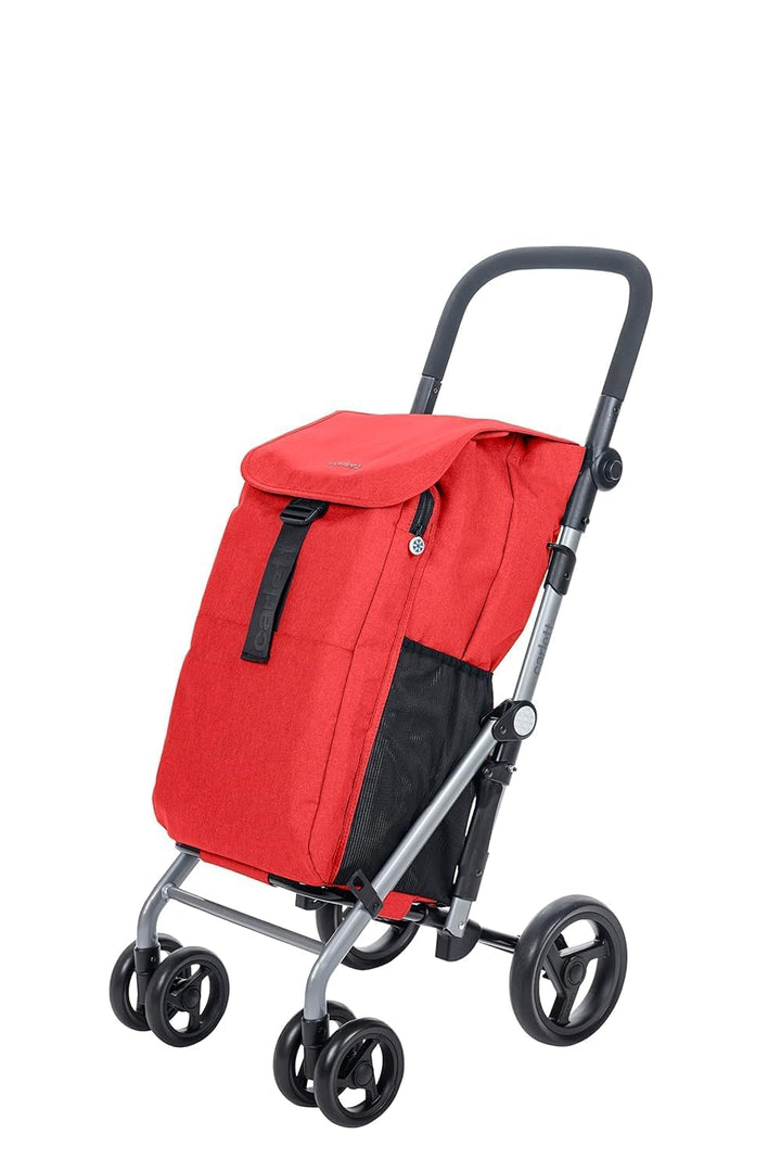 Carlett – Classic Duo | Faltbarer Einkaufswagen mit Gratis-Haken | Robuster Einkaufswagen | 4 Räder