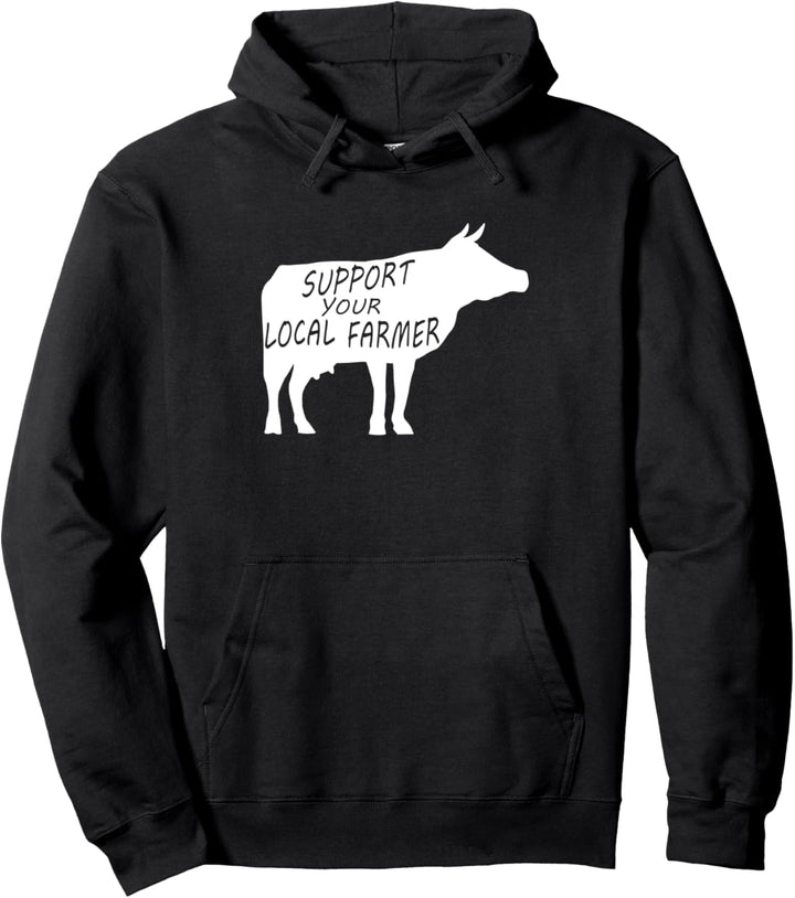 Landwirt Ironische Kuh Bauernhof Tier Rindfleisch Pullover Hoodie