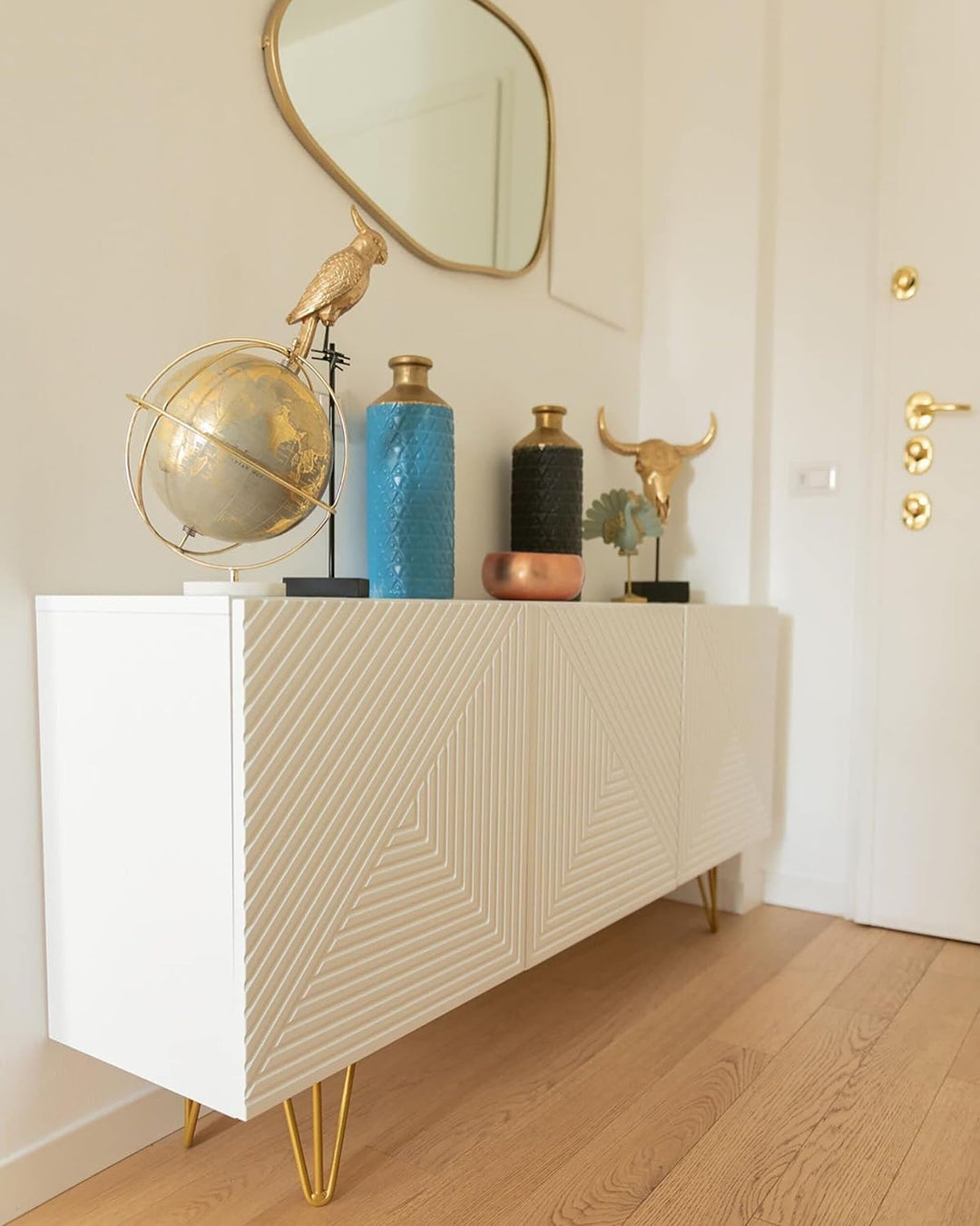 Hohe Vase im antiken Stil schwarz Arsin