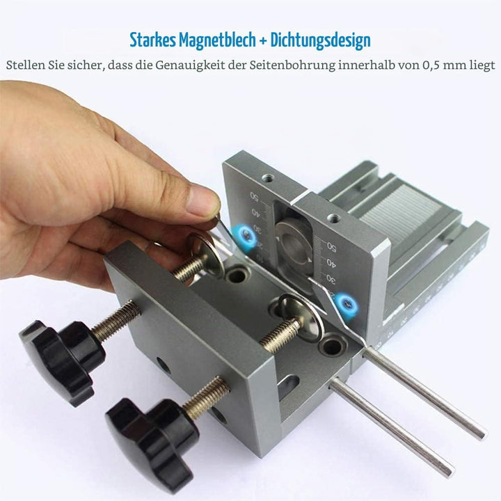 Fafeicy 3 in 1 Bohrführer Ortungssatz, für Dübelbohrer, 6/8/10/15 mm Holzbearbeitung selbstzentriere
