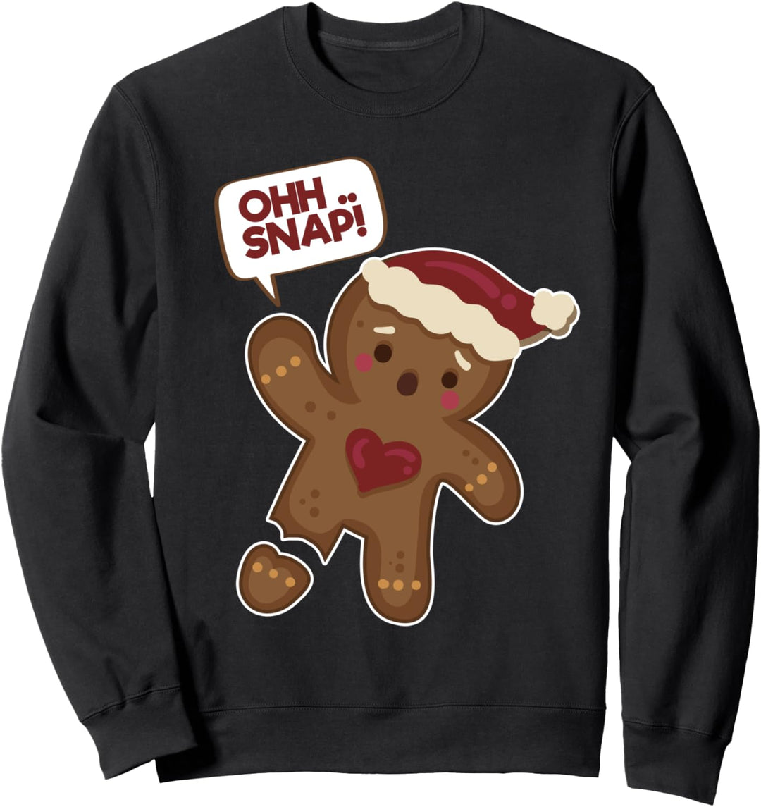 Ohh Snap Amputierter Lebkuchen Keks Lebkuchen Sweatshirt