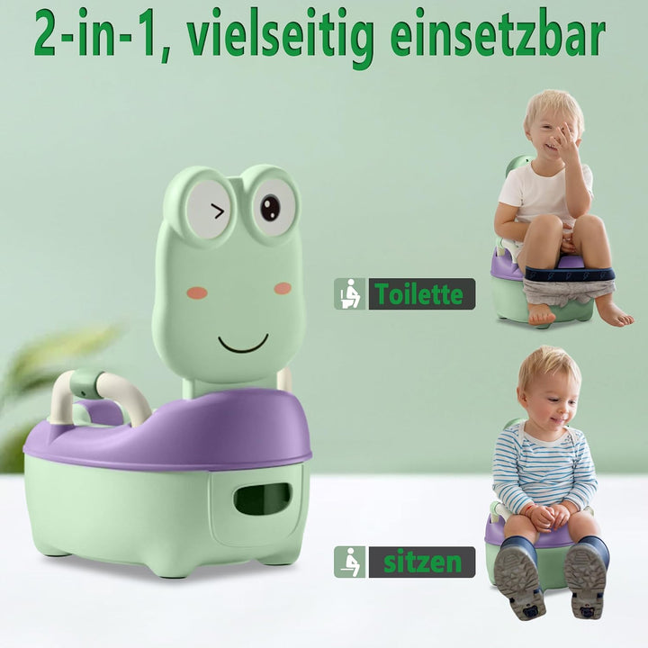 Aufun Töpfchen Baby Toilette Toilettensitz, Baby Potty, Toilettentrainer mit Griffe für Kleinkinder,