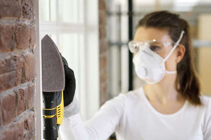 Mirka Abranet Netz-Delta-Schleifscheiben für Dreieckschleifer 100x152x152 mm Klett / Korn P180 / 50