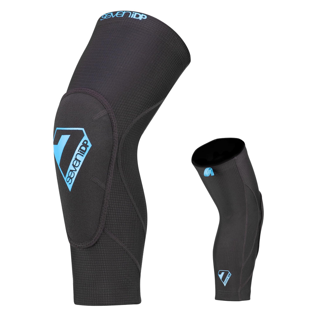 Seven Unisex – Erwachsene Knieschützer Sam Hill Lite Kniepolster, schwarz, L