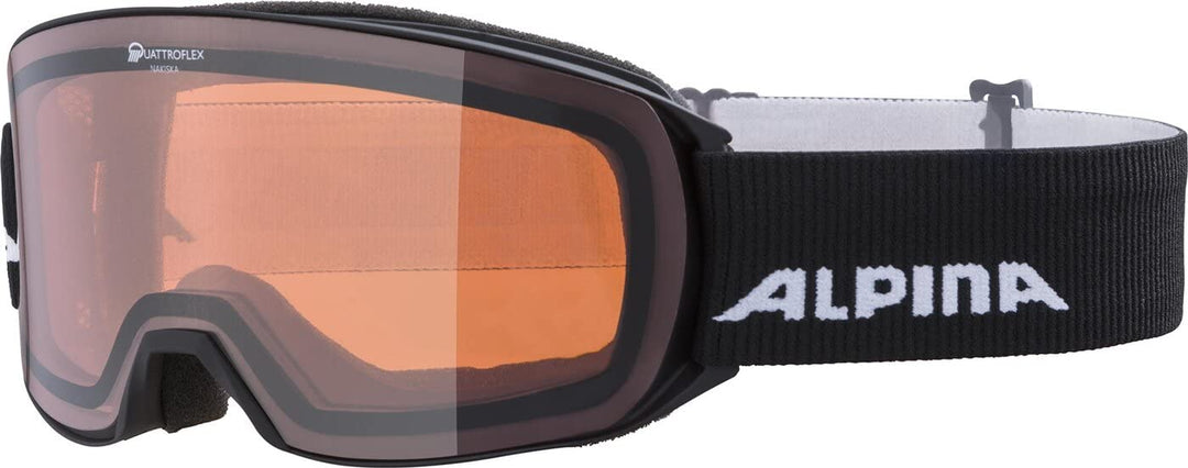 ALPINA NAKISKA Q - Verspiegelte, Kontrastverstärkende & Polarisierte Skibrille Mit 100% UV-Schutz Fü