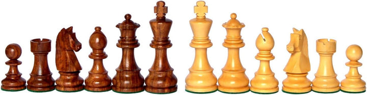 StonKraft Staunton-Schachfiguren aus Holz, 9,5 cm Königshöhe, Sammler-Edition