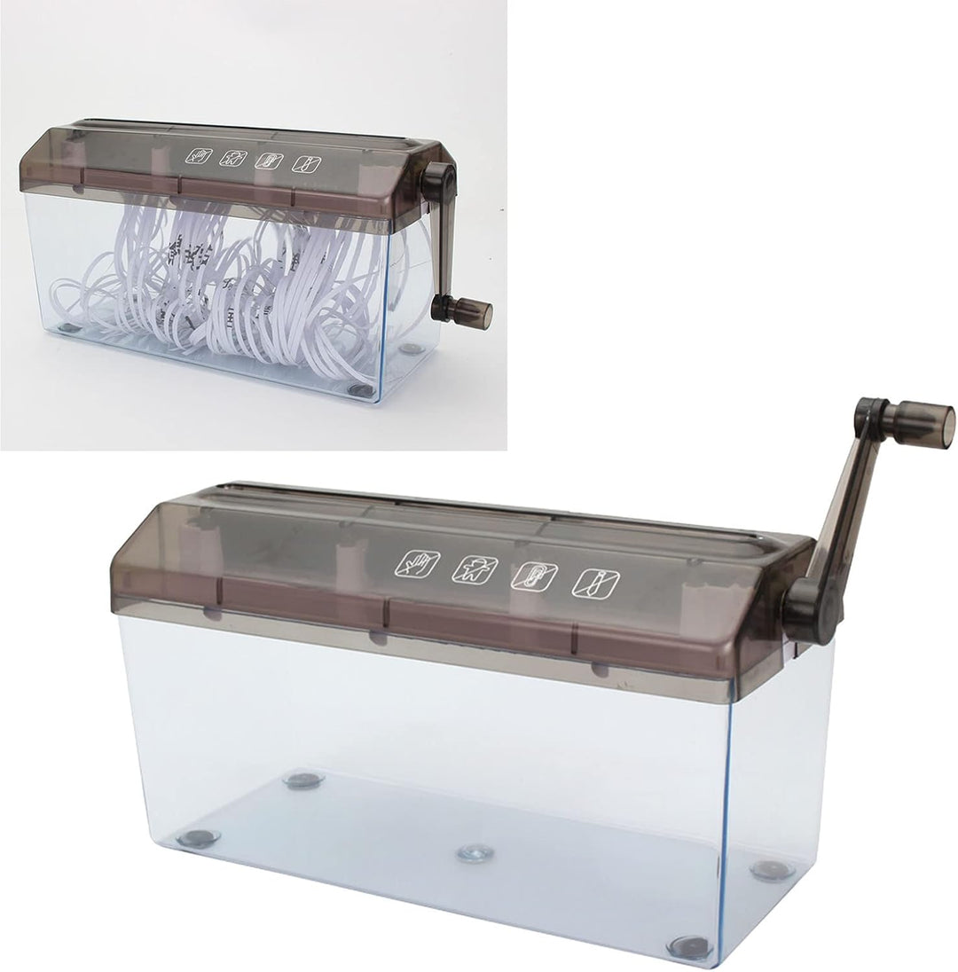 Aktenvernichter, Manueller Aktenvernichter für Breite Anwendung, Langlebig für Besprechungen (Schwar