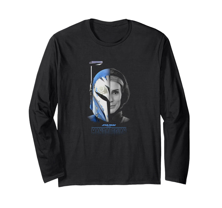 Star Wars: The Mandalorian Bo-Katan Split Face R17 Langarmshirt