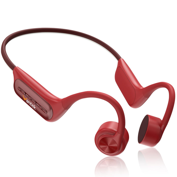 Wantek Knochenschall Kopfhörer Schwimmen IP68 Wasserdicht, Bluetooth 5.3 Open Ear Kopfhörer mit 32GB