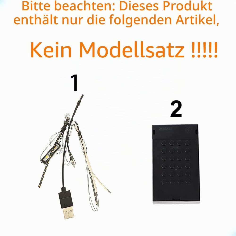 GEAMENT LED Licht-Set Kompatibel mit Lego Fast and Furious Toyota Supra MK4 Technic 42204 Bausteine