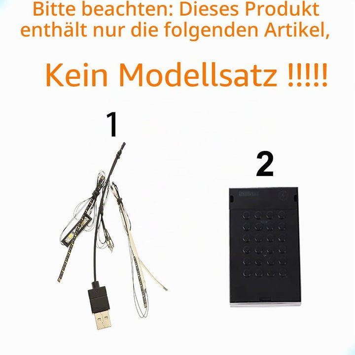 GEAMENT LED Licht-Set Kompatibel mit Lego Fast and Furious Toyota Supra MK4 Technic 42204 Bausteine
