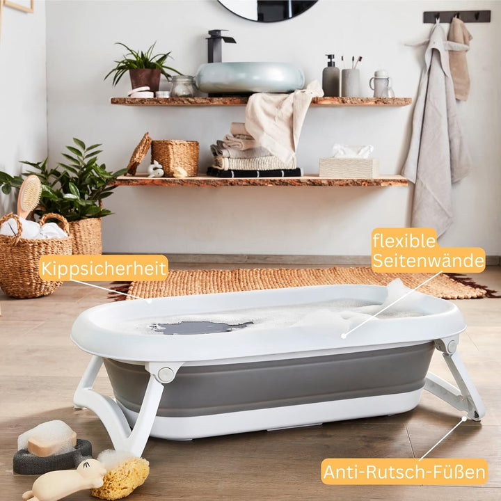 Rotho Babydesign Baby Bath 2go Faltbadewanne - Badewanne - Babybadewanne - Kinderbadewanne - Duschba