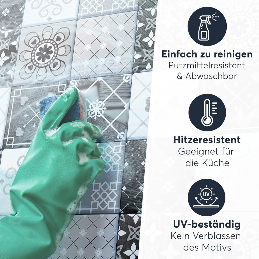 CREATISTO Mosaik-Fliesen Fliesensticker Fliesenfolie - Stylische Sticker Aufkleber für Fliesen I Sti