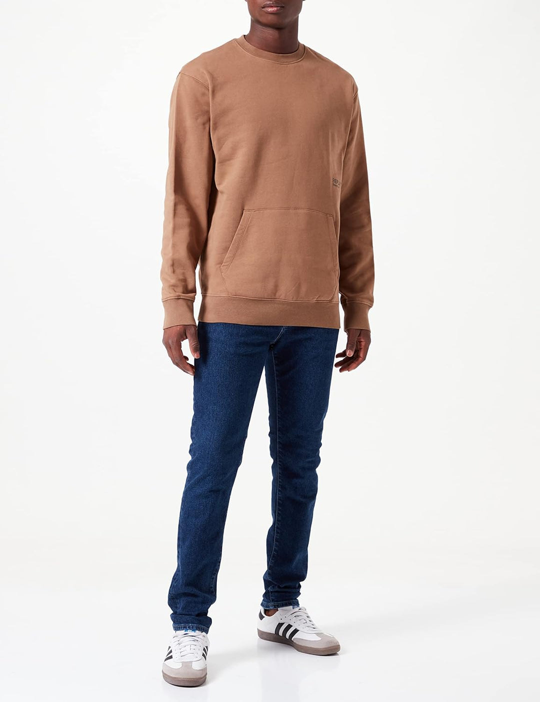 Replay Herren Sweatshirt Second Life aus 100% Baumwolle, Safari 989