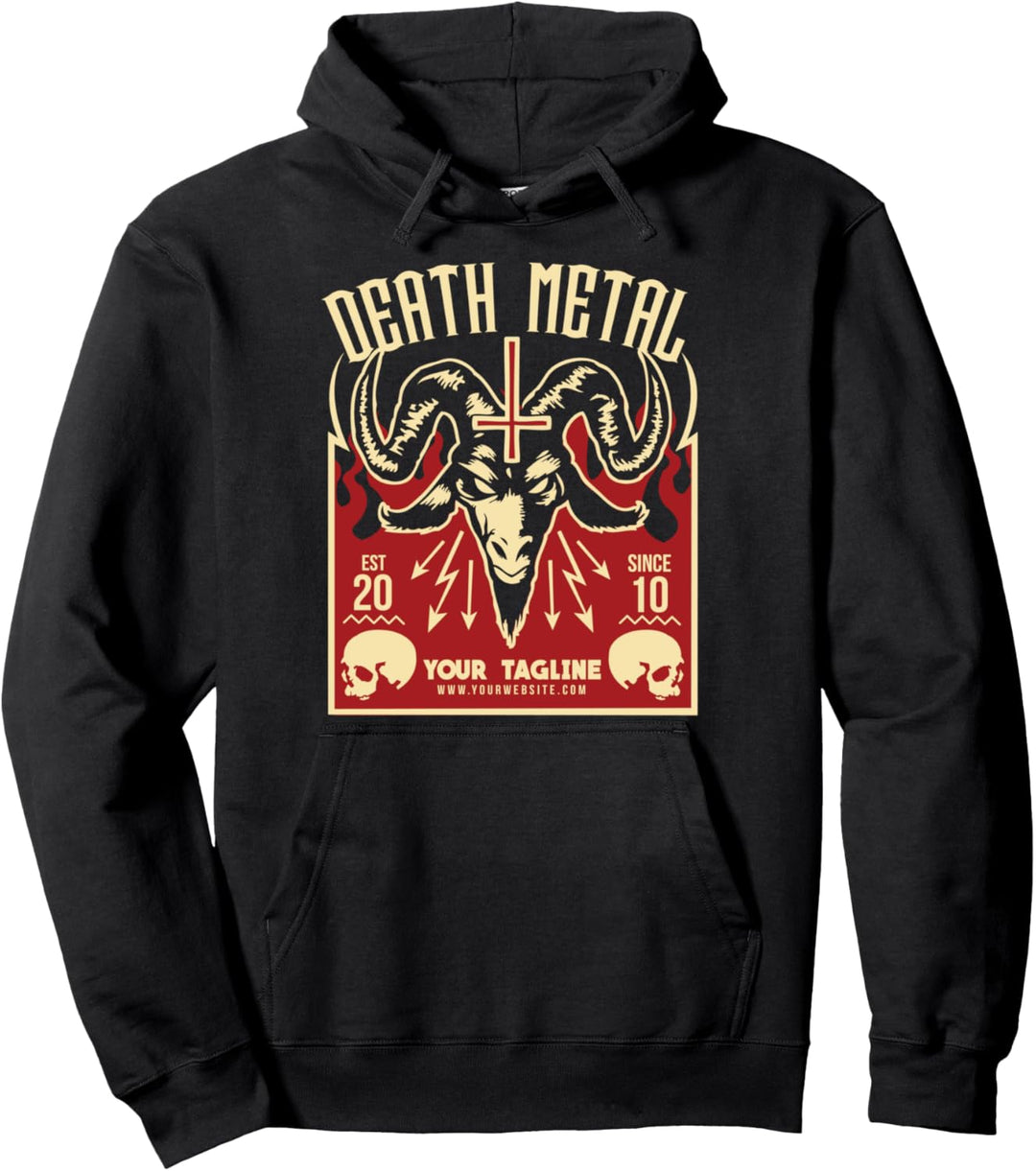 Death Metal Pullover Hoodie