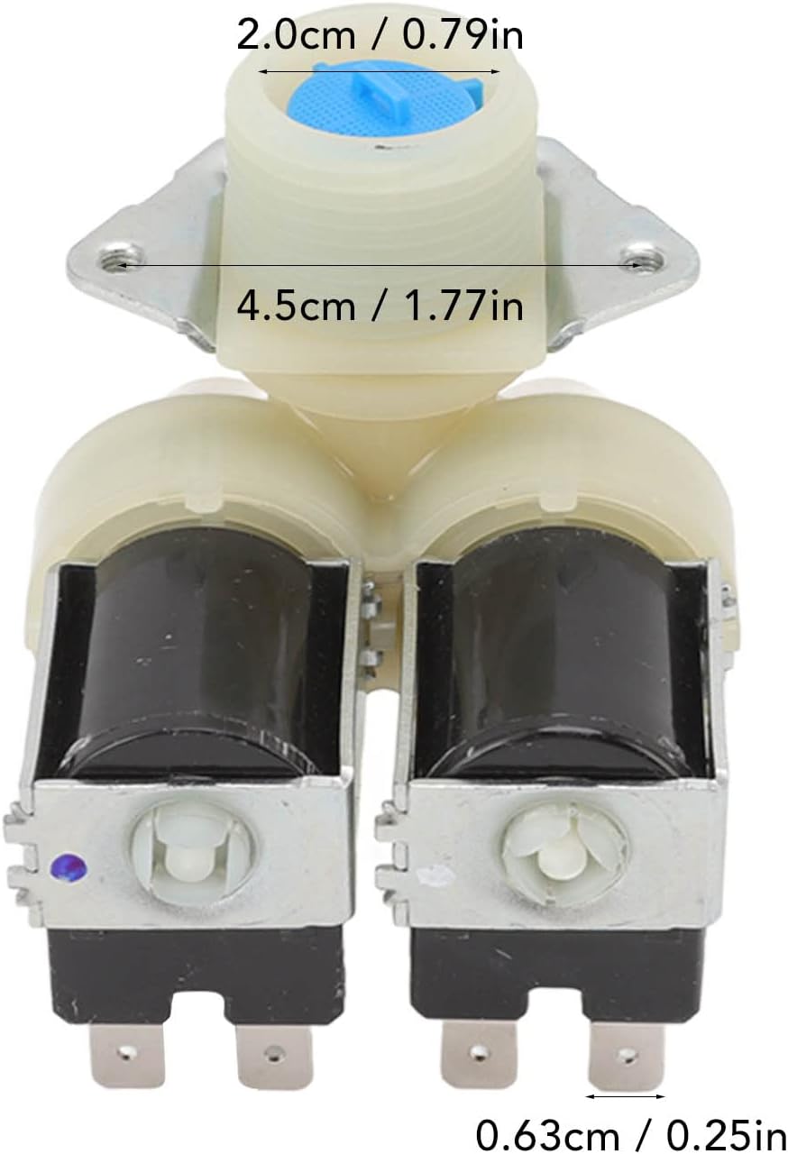 Waschmaschine Wasserventil Trommel Wassereinlass Doppelkopf für Fps180A Zylinder für Magnetventil Wa