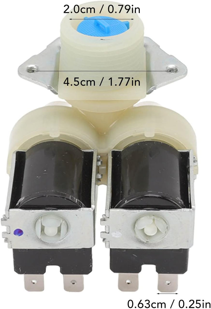 Waschmaschine Wasserventil Trommel Wassereinlass Doppelkopf für Fps180A Zylinder für Magnetventil Wa