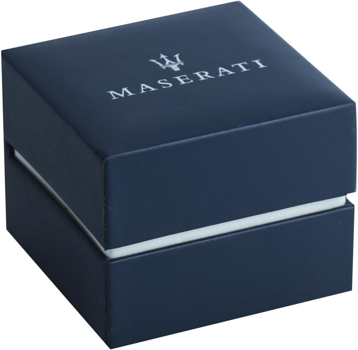 Maserati Jewels Herren Armband aus Stahl, recyceltes Leder, IP YG - JM222AVE06