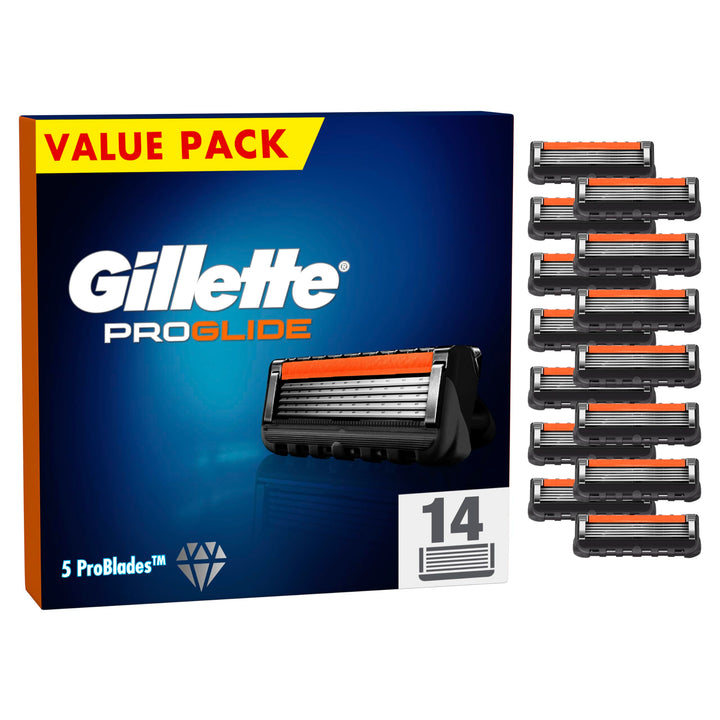 Gillette ProGlide Rasierklingen, 14 Ersatzklingen für Nassrasierer Herren mit 5-fach Klinge Neu, Neu