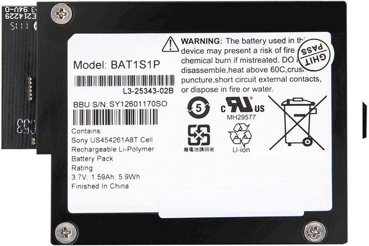 ASKC 5,9 Wh BAT1S1P Backup-Akku kompatibel mit LSI MegaRaid SAS 9260-8i 9280-8i IBM Logic BBU-iBBU08