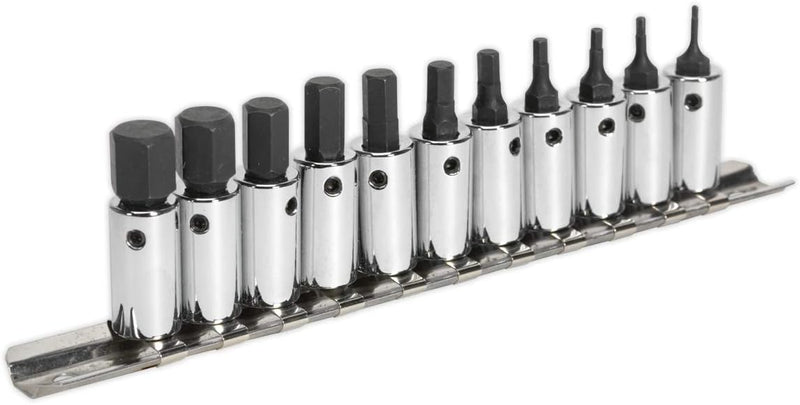 Best Price Square HEX Socket Set, 11PC, 1/4" AK62251 by SEALEY