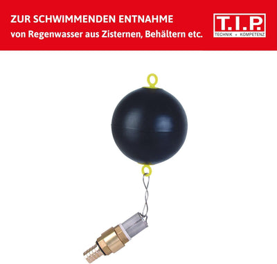 T.I.P. Ballschwimmer mit Fussventil (Schwimmende Entnahme von Zisternen, Behältern, Brunnen, Verhind
