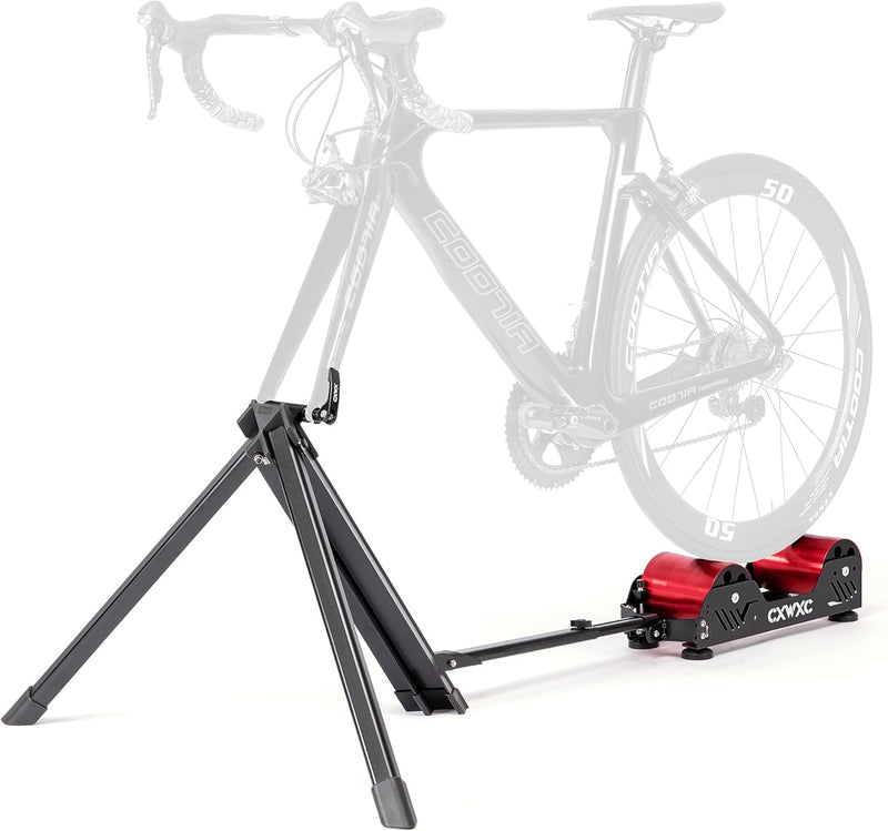CXWXC Rollentrainer Fahrrad für 16-29 Zoll/700C Reifen Rollentrainer Rennrad Aluminiumlegierungskörp