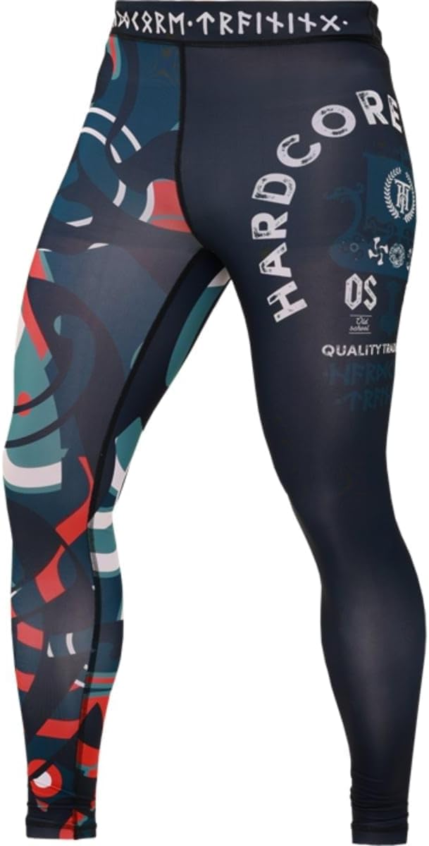 Hardcore Training Herren Compression Pants Kompressionshose Leggings Sportkleidung Grappling MMA Kam
