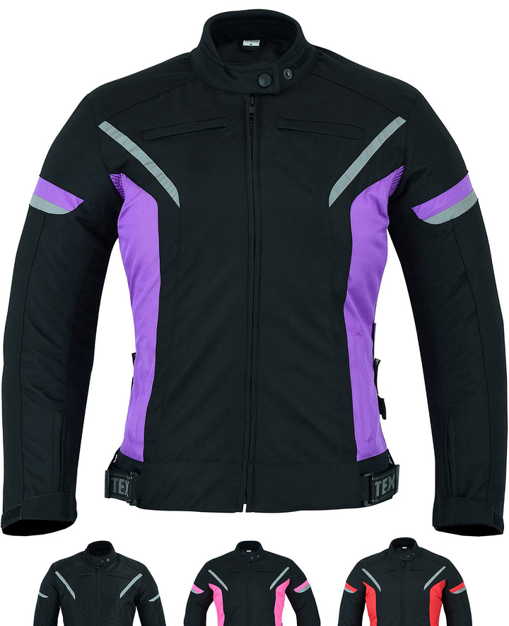 Damen motorradjacke mit protektoren für Sommer oder Winter - Textil wasserdicht motorroller motorrad