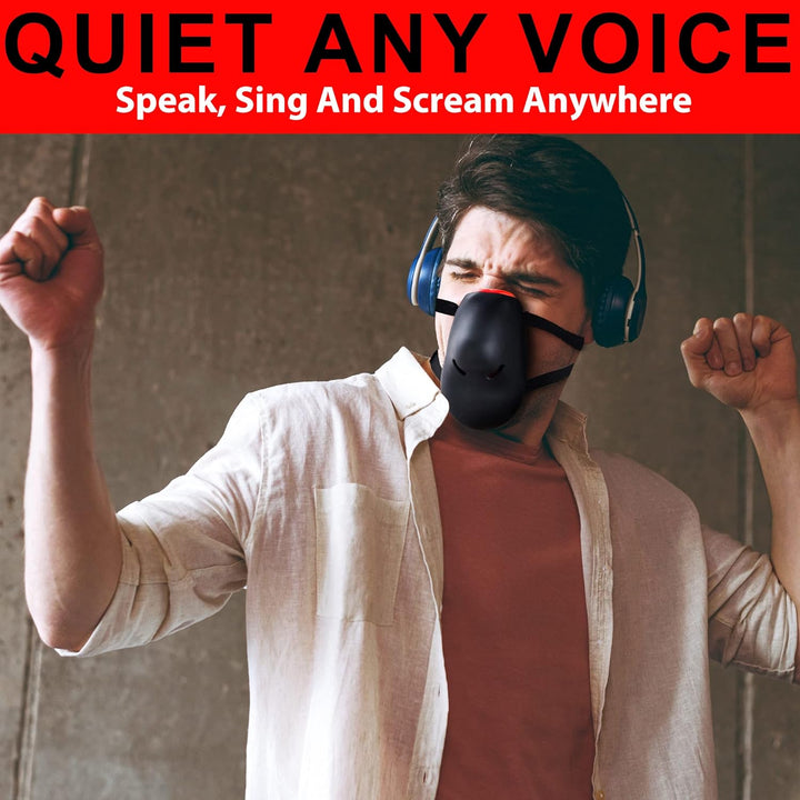 Tilcare Voice Dampener Vocal Dampener Maske für Sänger, Stressabbau - Schrei-Maske zum Aufwärmen der