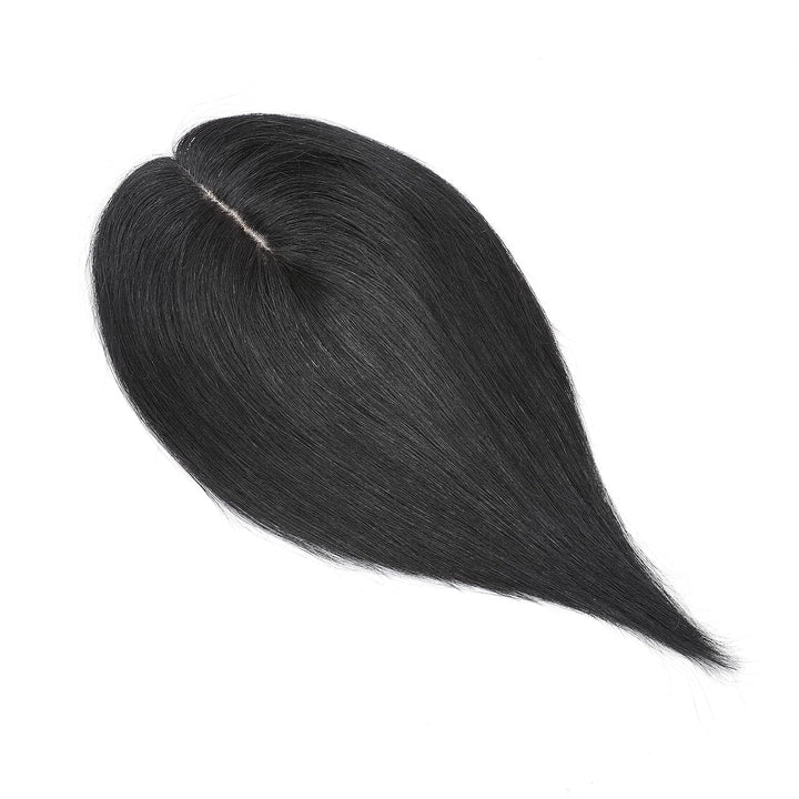 Silk-co Topper Extensions Echthaar Clip in Extensions Echthaar Toupet für Frauen Toupee Haarverlänge