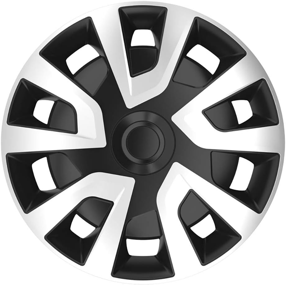 AUTO-STYLE Satz Radzierblenden Revo-VAN 15-Zoll Silber/Schwarz (Sphäre) Revo-VAN Silber/Schwarz 15-Z