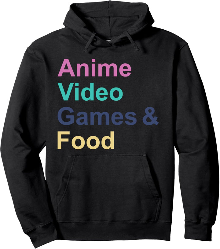Anime-Videospiele & Essen Pullover Hoodie