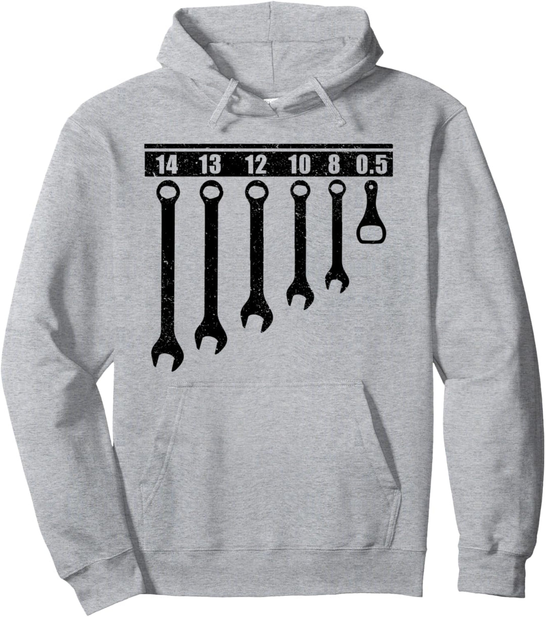 Schraubenschlüssel und Bieröffner, Mechaniker. Pullover Hoodie