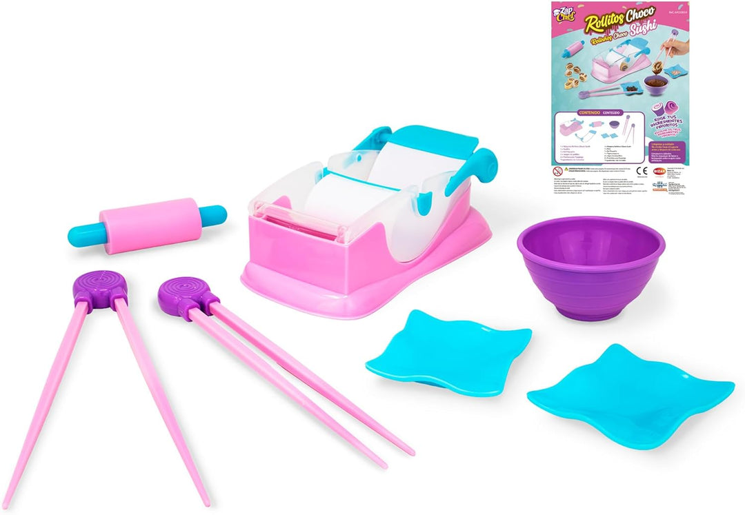 Zap Chef Rollitos Choco-Shushi, Sushi-Kochspielzeug, Dessert-Küchenset für Jungen und Mädchen ab 3 J