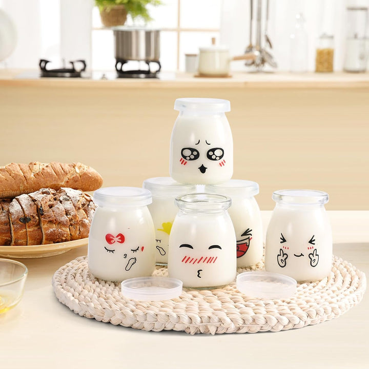 MumdoYAL Joghurtgläser mit deckel - Glasbehälter für Pudding und Joghurt, 12-teilig (150ml*12)